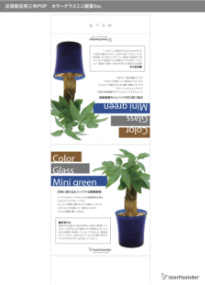 カラーグラスミニ観葉